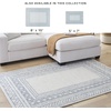 image:imageSignature Design by Ashley Azelhurst Casual Handmade 5 x 7 Wool Area Rug Blue Ivory amp Gray