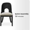image:imageSignature Design by Ashley Burkhaus Dining Chair with Arms Set of 2Black  Light Gray
