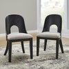 image:imageSignature Design by Ashley Burkhaus Dining Chair with Arms Set of 2Black  Light Gray