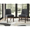 image:imageSignature Design by Ashley Burkhaus Dining Chair with Arms Set of 2Dark Brown