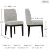 image:imageSignature Design by Ashley Burkhaus Dining Chair with Arms Set of 2Grey