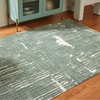 image:imageSignature Design by Ashley Cayworth Contemporary Indoor Abstract 5 x 7 Rug Green amp White51 x 611 Rectangular