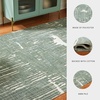 image:imageSignature Design by Ashley Cayworth Contemporary Indoor Abstract 5 x 7 Rug Green amp White78 x 104 Rectangular