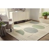image:imageSignature Design by Ashley Dallane Casual Indoor Geometric Handmade Wool 8 x 10 Rug Blue amp Light Green8x10