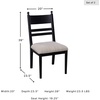 image:imageSignature Design by Ashley Dining Chairs Set of 2 Black Upholstered WoodBlack