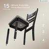 image:imageSignature Design by Ashley Dining Chairs Set of 2 Black Upholstered WoodBlack