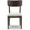 image:imageSignature Design by Ashley Dining Chairs Set of 2 Black Upholstered WoodBlackCream