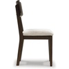 image:imageSignature Design by Ashley Dining Chairs Set of 2 Black Upholstered WoodBlackCream