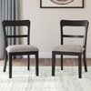 image:imageSignature Design by Ashley Dining Chairs Set of 2 Black Upholstered WoodBlackGray