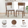 image:imageSignature Design by Ashley Dining Chairs Set of 2 Black Upholstered WoodWalnutGray