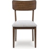 image:imageSignature Design by Ashley Dining Chairs Set of 2 Black Upholstered WoodWalnutGray