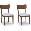 image:imageSignature Design by Ashley Dining Chairs Set of 2 Black Upholstered WoodWalnutGray