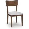 image:imageSignature Design by Ashley Dining Chairs Set of 2 Black Upholstered WoodWalnutGray