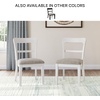 image:imageSignature Design by Ashley Dining Chairs Set of 2 Black Upholstered WoodWhiteGray