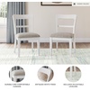 image:imageSignature Design by Ashley Dining Chairs Set of 2 Black Upholstered WoodWhiteGray