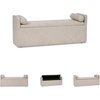 image:imageSignature Design by Ashley Galliden Upholstered Dining Bench with Storage Under Seat Top Casual Bench with Casters for Kitchen or Breakfast Nook Seating Neutral
