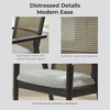 image:imageSignature Design by Ashley Galliden Urban Upholstered Armless Dining Chair Set of 2 Black amp Light GrayBlack  Beige