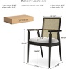 image:imageSignature Design by Ashley Galliden Urban Upholstered Armless Dining Chair Set of 2 Black amp Light GrayBlack  Beige