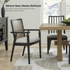 image:imageSignature Design by Ashley Galliden Urban Upholstered Armless Dining Chair Set of 2 Black amp Light GrayBlack  Beige