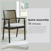 image:imageSignature Design by Ashley Galliden Urban Upholstered Armless Dining Chair Set of 2 Black amp Light GrayBlack  Beige