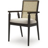 image:imageSignature Design by Ashley Galliden Urban Upholstered Armless Dining Chair Set of 2 Black amp Light GrayBlack  Beige