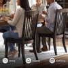 image:imageSignature Design by Ashley Galliden Urban Upholstered Armless Dining Chair Set of 2 Black amp Light GrayBlack