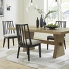 image:imageSignature Design by Ashley Galliden Urban Upholstered Armless Dining Chair Set of 2 Black amp Light GrayBlackLight Gray