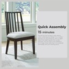image:imageSignature Design by Ashley Galliden Urban Upholstered Armless Dining Chair Set of 2 Black amp Light GrayBlackLight Gray