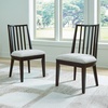 image:imageSignature Design by Ashley Galliden Urban Upholstered Armless Dining Chair Set of 2 Black amp Light GrayBlackLight Gray