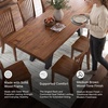 image:imageSignature Design by Ashley Galliden Urban Upholstered Armless Dining Chair Set of 2 Black amp Light GrayBrown