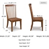 image:imageSignature Design by Ashley Galliden Urban Upholstered Armless Dining Chair Set of 2 Black amp Light GrayBrown