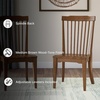 image:imageSignature Design by Ashley Galliden Urban Upholstered Armless Dining Chair Set of 2 Black amp Light GrayBrown