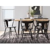 image:imageSignature Design by Ashley Gretlynn Dining Chair Set of 2 Black Wooden Side Chairs Solid Hardwood Frame and WrapAround Back LowProfile Seating for Small Spaces BlackBlack