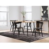 image:imageSignature Design by Ashley Gretlynn Dining Chair Set of 2 Black Wooden Side Chairs Solid Hardwood Frame and WrapAround Back LowProfile Seating for Small Spaces BlackBlack