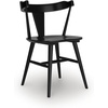 image:imageSignature Design by Ashley Gretlynn Dining Chair Set of 2 Black Wooden Side Chairs Solid Hardwood Frame and WrapAround Back LowProfile Seating for Small Spaces BlackBlack