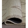 image:imageSignature Design by Ashley Guyford Casual Handmade Wool Indoor 8 x 10 Rug with Geometric Pattern Beige amp Light Brown