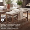 image:imageSignature Design by Ashley Havonplane Counter Height Dining Bench 72Beige  Dark Brown