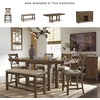 image:imageSignature Design by Ashley Havonplane Counter Height Dining Bench 72Beige  Dark Brown