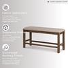 image:imageSignature Design by Ashley Havonplane Counter Height Dining Bench 72Beige  Dark Brown