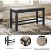 image:imageSignature Design by Ashley Havonplane Counter Height Dining Bench 72Darkwash