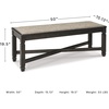 image:imageSignature Design by Ashley Havonplane Counter Height Dining Bench 72Darkwash