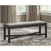 image:imageSignature Design by Ashley Havonplane Counter Height Dining Bench 72Darkwash