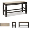 image:imageSignature Design by Ashley Havonplane Counter Height Dining Bench 72Darkwash