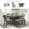 image:imageSignature Design by Ashley Havonplane Counter Height Dining Bench 72Darkwash