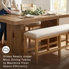 image:imageSignature Design by Ashley Havonplane Counter Height Dining Bench 72Light Brown  Light Gray