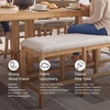 image:imageSignature Design by Ashley Havonplane Counter Height Dining Bench 72Light Brown  Light Gray