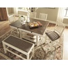 image:imageSignature Design by Ashley Havonplane Counter Height Dining Bench 72Whitewash