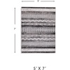 image:imageSignature Design by Ashley Henchester Contemporary 5 x 7 Machine Woven Tribal Pattern Medium Area Rug Low Pile Machine Washable Multicolor5 x 7