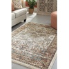 image:imageSignature Design by Ashley Jirair Traditional 8 x 10 ft Medallion Pattern Rug Brown amp Cream Multi Color