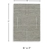 image:imageSignature Design by Ashley Jossen Boho Wool Blend Indoor 8 x 10 Rug with Geometric Pattern Beige amp Gray5 x 7